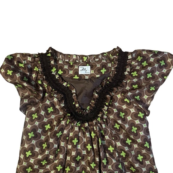 Milly of New York Retro Silk Knee Dress - Picture 4 of 5